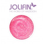 Gel UV Jolifin cu sclipici Diamond Girly Pink 5 ml